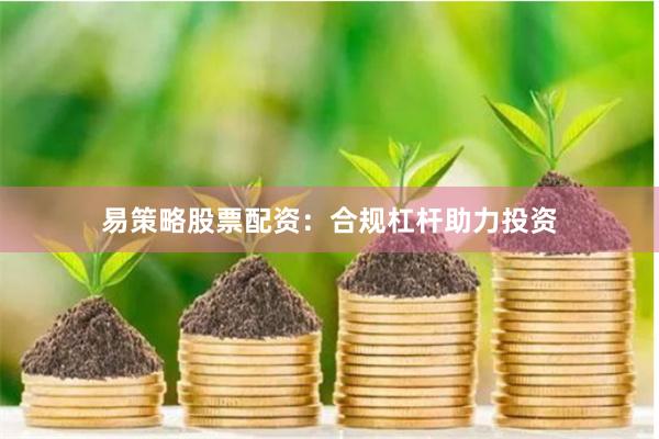易策略股票配资：合规杠杆助力投资